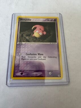 Slowpoke Pokémon Card - Pink & Yellow